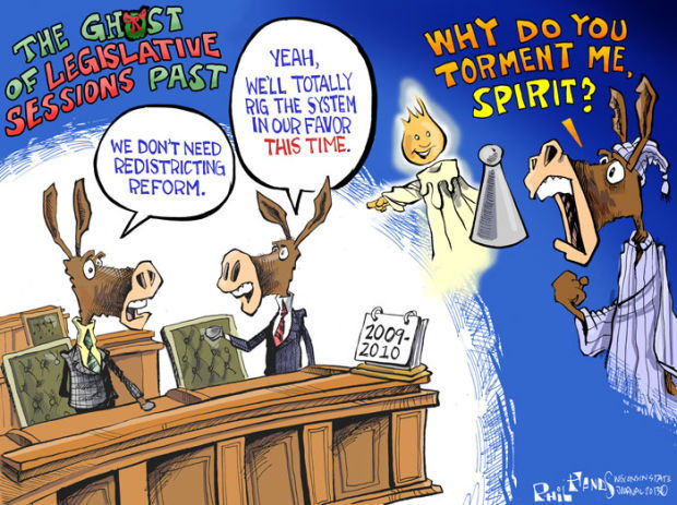 Hands Cartoon: The Ghost of Legislative Sessions Past